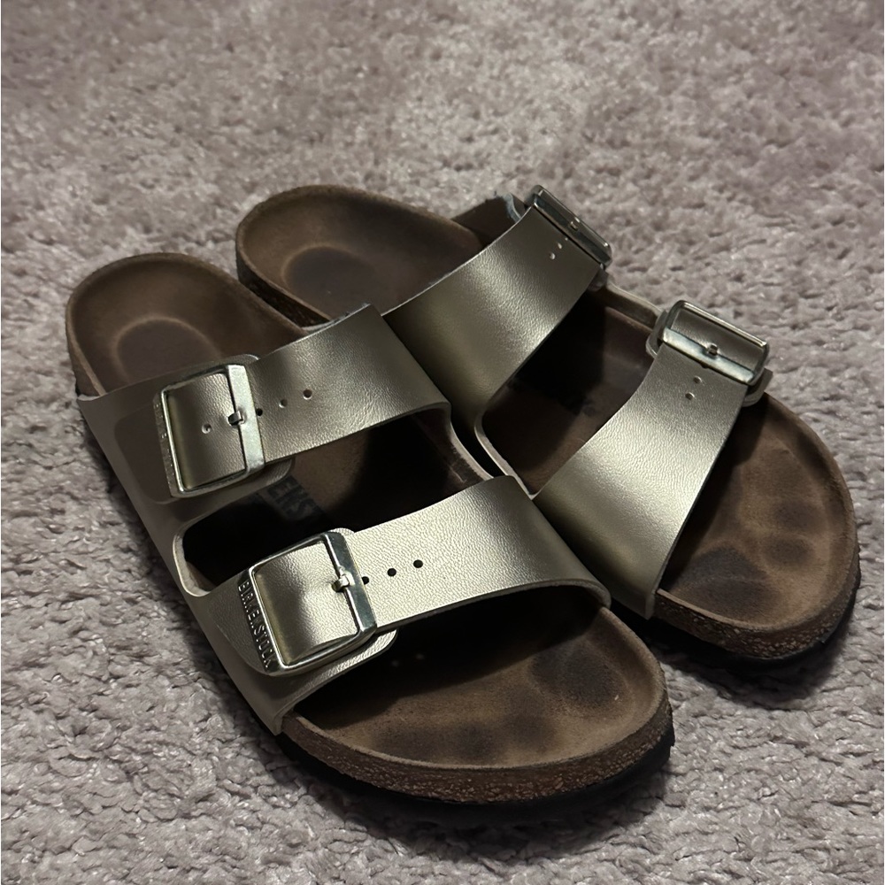 Gold Birkenstocks